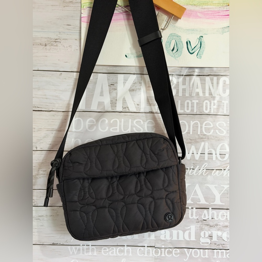 Lululemon Black Quilted Crossbody Bag